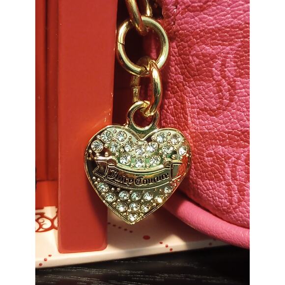 Juicy Couture Pink 3 Piece Bowler Set NWT NIB w/ Crossbody strap &‎ Coin Pouch - Picture 5 of 5